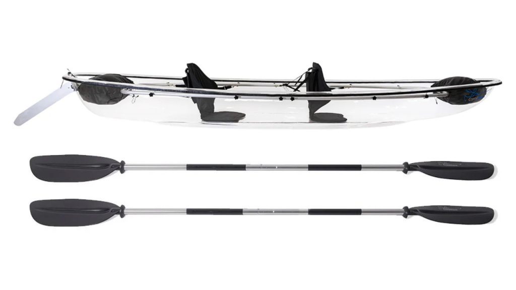 (English) Glass Crystal Kayak – complete
