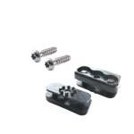 JP Footstrap Black/Blue Single Plug-Torx screw