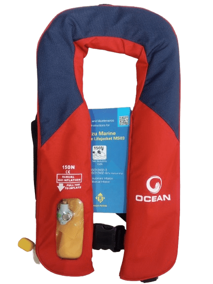 Ocean Inflatable Life Jacket (Adults) – Manual Inflation